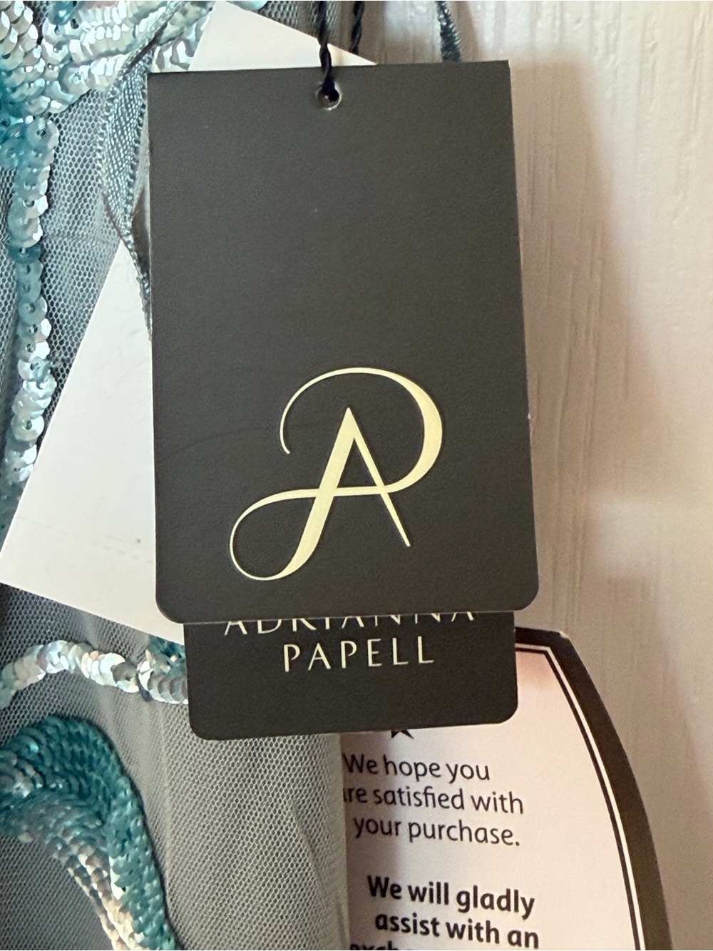 Women’s Adrianna Papell Dress Floral Sequin Gown New NWT 16 - Picture 7 of 9